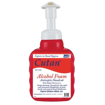 Cutan Alcohol Foam Antiseptic Handrub - 400ml Pump Bottle