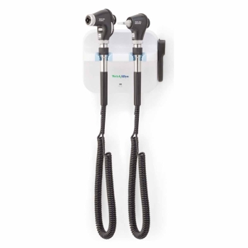 Welch Allyn 77716 Diagnostic Wall System - PanOptic Plus Ophthalmoscope; MacroView Plus Otoscope and iExaminer