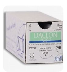 Daclon Nylon 2-0 26mm RC 45cm Blue