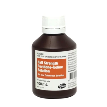 Povidone iodine 1/2 strength 100ml