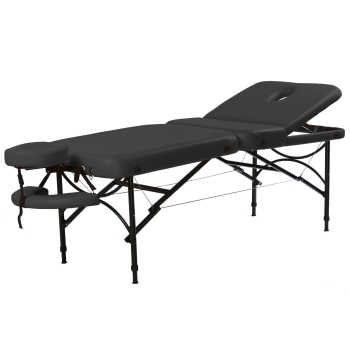 Portable Massage Table Three-Section - Black