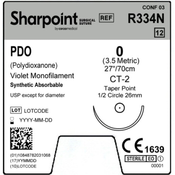Sharpoint PDO 0-0 26mm Taper Point 70cm CT-2 Violet