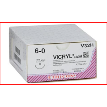 Vicryl Rapide 6-0 11mm P 1plus 3/8 45cm Suture