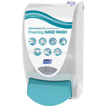 Cutan Wall Mount Dispenser for 2% Chlorhexidine Skin Cleanser 1L