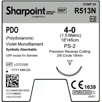 Sharpoint PDO 4-0 19mm PRC 45cm PS-2 violet