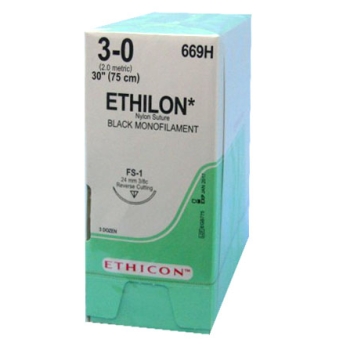 Ethilon 3-0 24mm FS-1 75cm