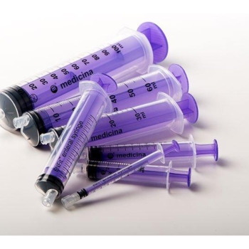 ENFit Enteral Syringe 20mL Purple Single Use