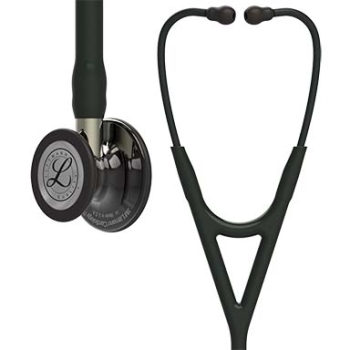 3M Littmann 6204 Cardiology IV Stethoscope - High-Polish Smoke Chestpiece; Black Tube; Champagne Stem; Black Headset