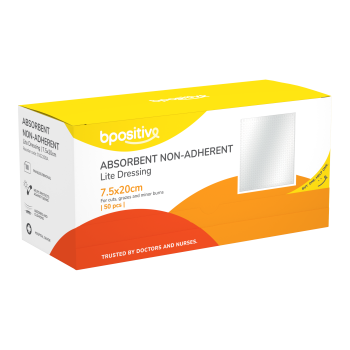 bpositive Lite Non Adhesive Absorbent Dressing 7.5 x 20cm