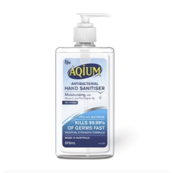 Ego Aqium Antibacterial Hand Sanitiser - 375ml Pump