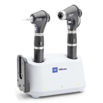 Welch Allyn Desk Diagnostic Set - PanOptic Plus LED Ophthalmoscope; MacroView Plus LED Otoscope; Li-Ion USB-C Handle x2 and iExaminer