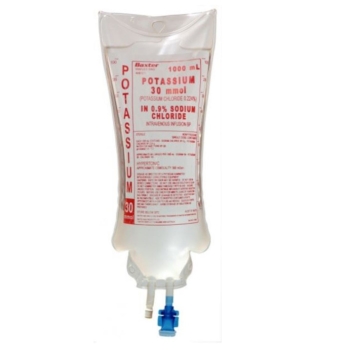 Potassium chloride IV 100ml 20mmol sodium chloride 0.9%  CTN 12