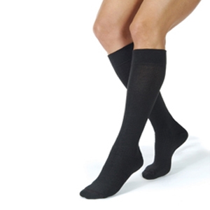 Jobst Active Knee High Compression Socks Closed Toe Medium 20-30mmhg - Black