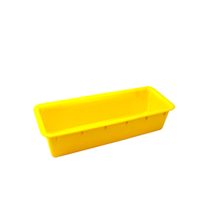 Tray injection 270 x 100 x 40mm yellow autoplas