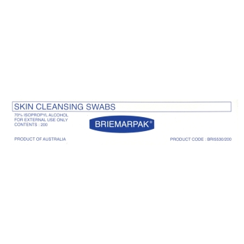 Alcohol Swabs Briemar Skin Cleaning