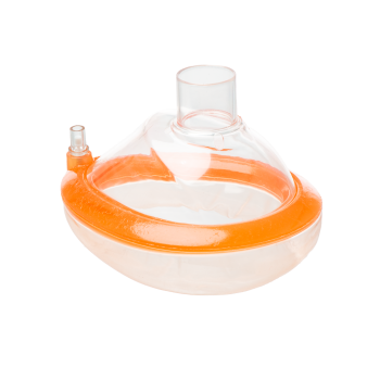Anaesthesia/Resuscitator Mask - Medium Adult Orange Size 4.5 Single-Use