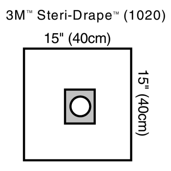 Drape Steri-Drape 40 x 40cm Opthalmic