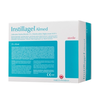 Instillagel ALMED Lidocaine 2% + Chlorhexidine 0.05% Gel 10mL Syringe