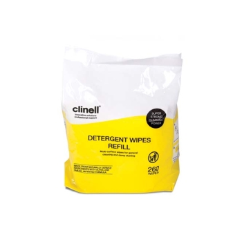 Clinell detergent wipes refill packet 260