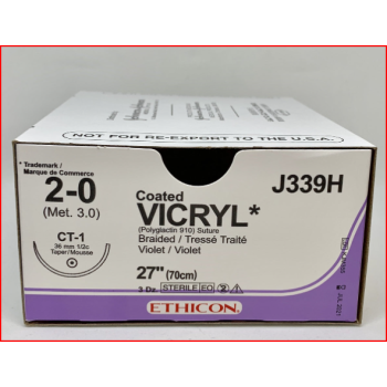 Coated Vicryl Plus 3-0 FS-2 45cm Violet