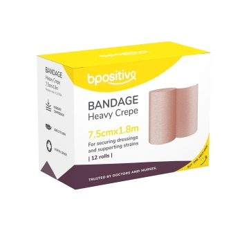 bpositive Bandage Heavy Crepe 7.5cm x 1.8m