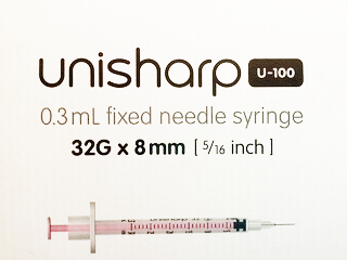 Unisharp 0.3ml Needle Syringe 32G x 8mm