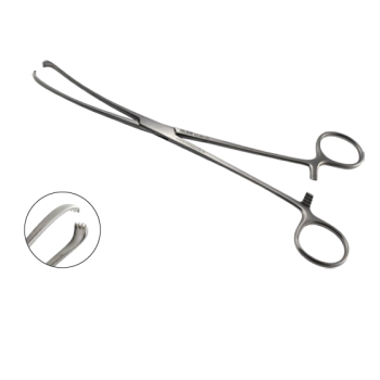 Teale Vulsellum Forceps Curved 25cm Armo